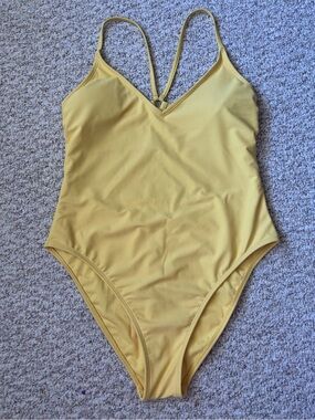 Shade and Shore Yellow One-Piece Swimsuit